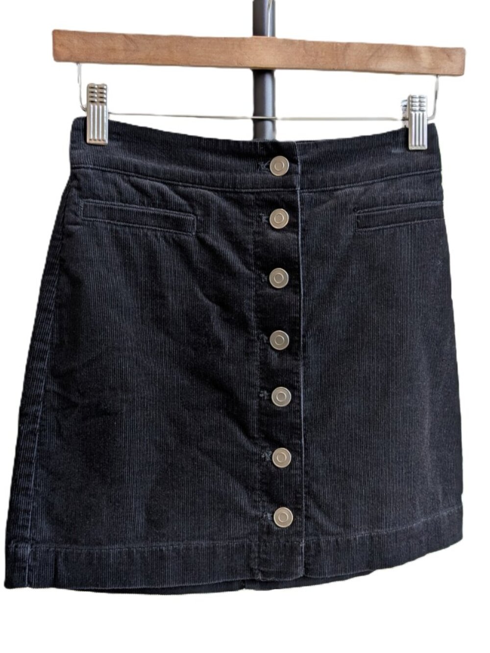 ARITZIA Wilfred Free Karmen Corduroy Button-Front Mini Skirt | Size 00